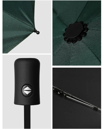 8-Rib Automatic folding Umbrella - Compact, lightweight, durable, UV protection - rain and sun umbrella, automatic sunshade zwq