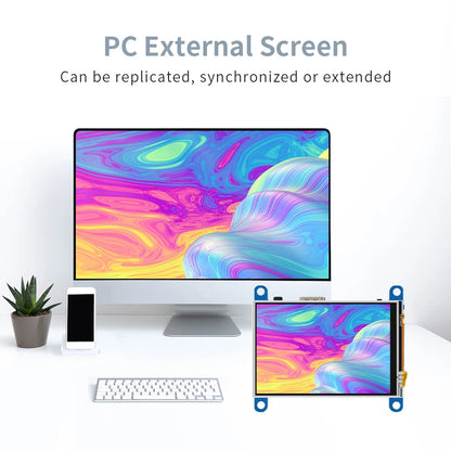 3.5 Inch LCD Monitor - Raspberry Pi Display With Resistive Touch Screen | 480x320 Pixel
