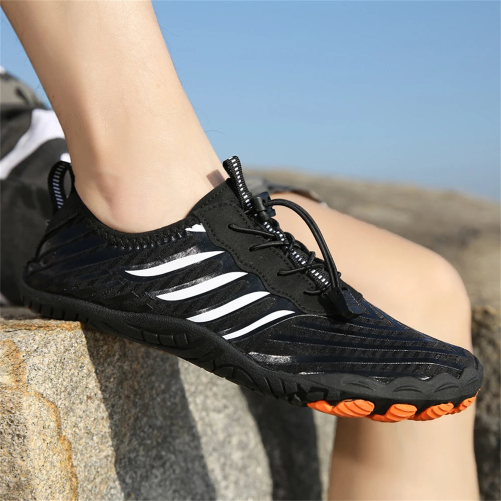 Men Water Shoes Beach Barefoot Swimming Surfing Seaside Aqua Shoes Upstream Wading Sneakers Gym Fitness Hiking Walking Footwear