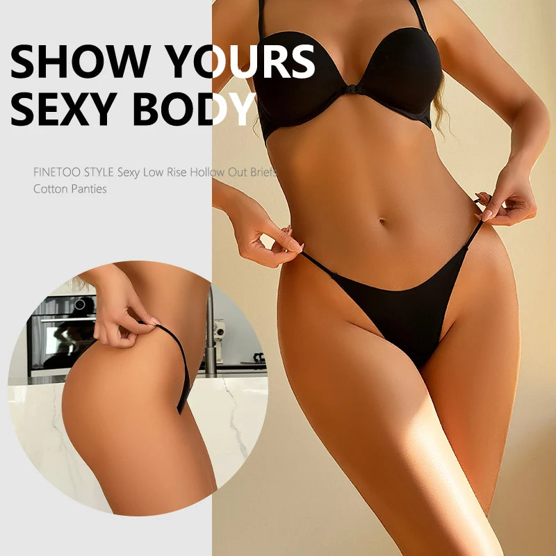 4PCS/Set Seamless Thin Strap Thong Underwear Women Low Rise Briefs Ice Silk Comfortable Panties Multi Color No Trace Lingerie