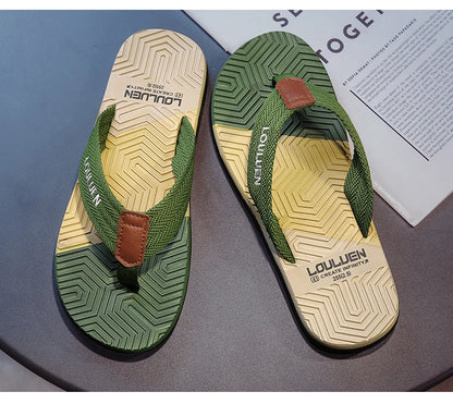 Fashion Men Light Flip Flops Slides Summer Anti-skid Man Slippers Outdoor Beach Male Sandals Household Slides for Men