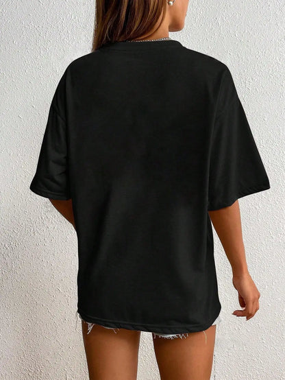 Plus Size T-Shirt - Women's Casual Top | Breathable Cotton Tee, Loose Fit