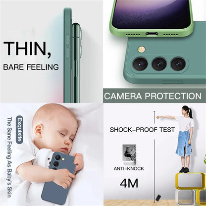 Delicate Liquid Silicone Camera Lens Protector Case For Samsung A17 A16 A56 A36 A15 S23 S24 S25 S26 UItra Plus Funda Coque Cover