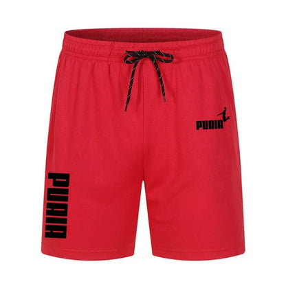 Men's Running Shorts Casual Sports Breathable Mesh Quick Dry Shorts Outdoor Hiking Clothing Fitness Quick Dry Drawstring Shorts