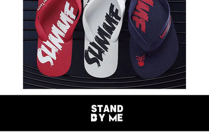 Men's Summer Lightning Thong Sandals Edgy Non-Slip Soft Sole Beach/Street Trendy Student Durable Outdoor Casual Flip-Flops Shoes
