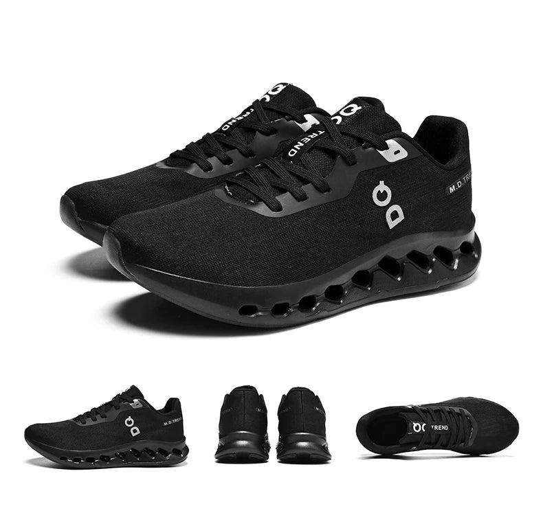 Men's Running Shoes – Cushioned Breathable Knit Sneakers With Arch Support