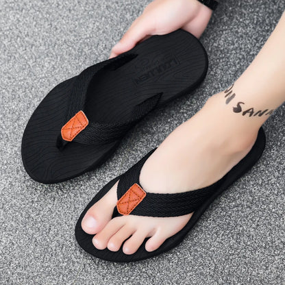 Men's Flip-Flops Waterproof Non-Slip Soft Sole Comfortable Slip-On Sandals