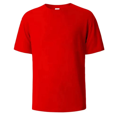 2026 New Eco Friendly Comfortable Pure White Heavy T Shirt Mens Summer Pure Cotton Short Sleeve Unisex Streetwear Fashion
