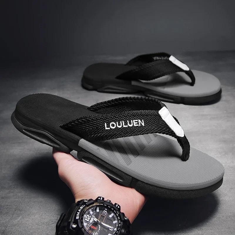 High quality brand men flip flops summer beach flip flops men fashion breathable casual men Beach slippers summer outdoor
