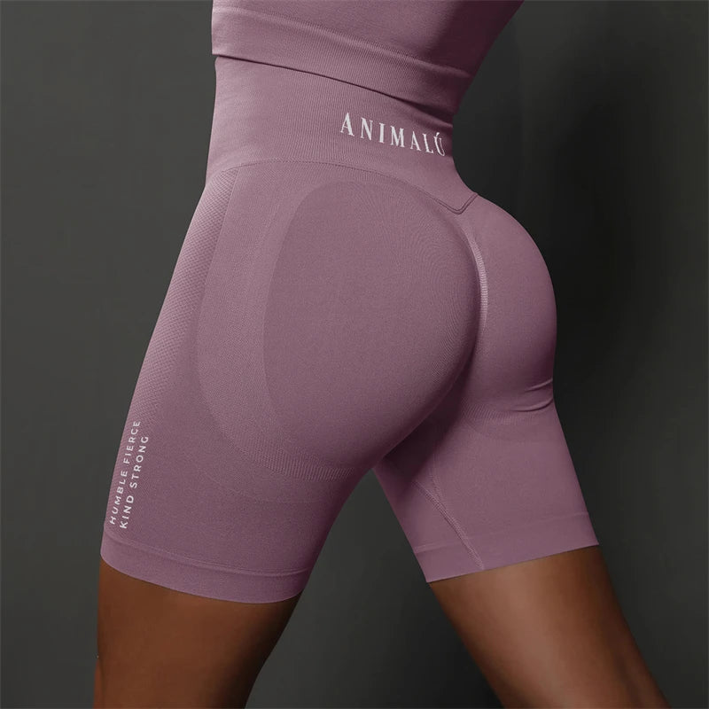 2025 ANIMALU Women Seamless Shorts for Women Push Up Booty Workout Leggings Fitness Sports Short Gym Clothing Yoga Shorts