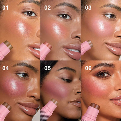 Blush and contour multi-purpose stick. Simplify your daily makeup routine. Each duo of powder blushes will enhance your look