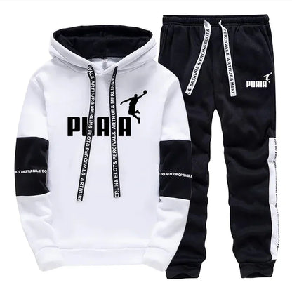 Hot Sales Mens Tracksuit Print Casual Sweatshirts Sportswear Single Piece Hoodie Pants Outdoors Gym Sports Jogging Mens Clothing