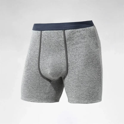Men's thermal underwear men's fleece thickened anti-wear leg lengthened boxers autumn winter boxer shorts head