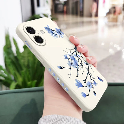 Blooming Orchid Phone Case For iPhone 17 17 Air 16 16e 15 14 13 12 11 Plus Pro Max Mini Silicone Cover