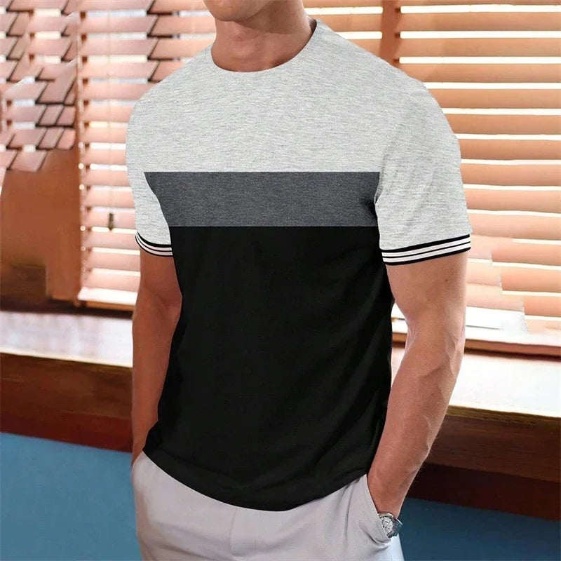 Men's Printed T-Shirt - Summer Casual Round Neck Tee | Lightweight Breathable Top