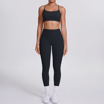 Women's Yoga Suit – Seamless Sports Bra & High Waist Leggings | Breathable Quick Dry Activewear