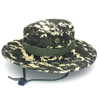 Camo Boonie Hat – Tactical Bucket Hat for Fishing, Hiking & Hunting