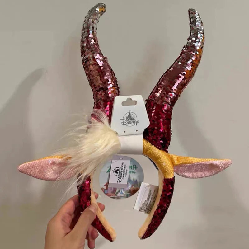 Disney Princess Headband - Mickey Ear Hair Hoop with Sequin Bow