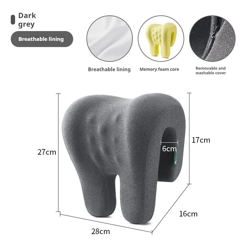 Memory Foam Neck Pillow - Ergonomic Headrest & Neck Support Cushion for Office Chair