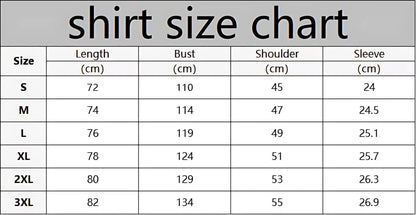 The new men's short-sleeved shirt for summer 2025 is breathable lightweight casual and refreshing with 3D printing