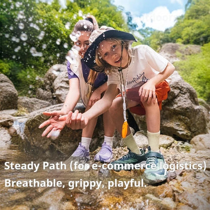 Naturehike Kids' Non-slip Lightweight Hiking Sneakers Anti-Slip Tape Walking Shoes Outdoor Travel Sneakers for River Tracing