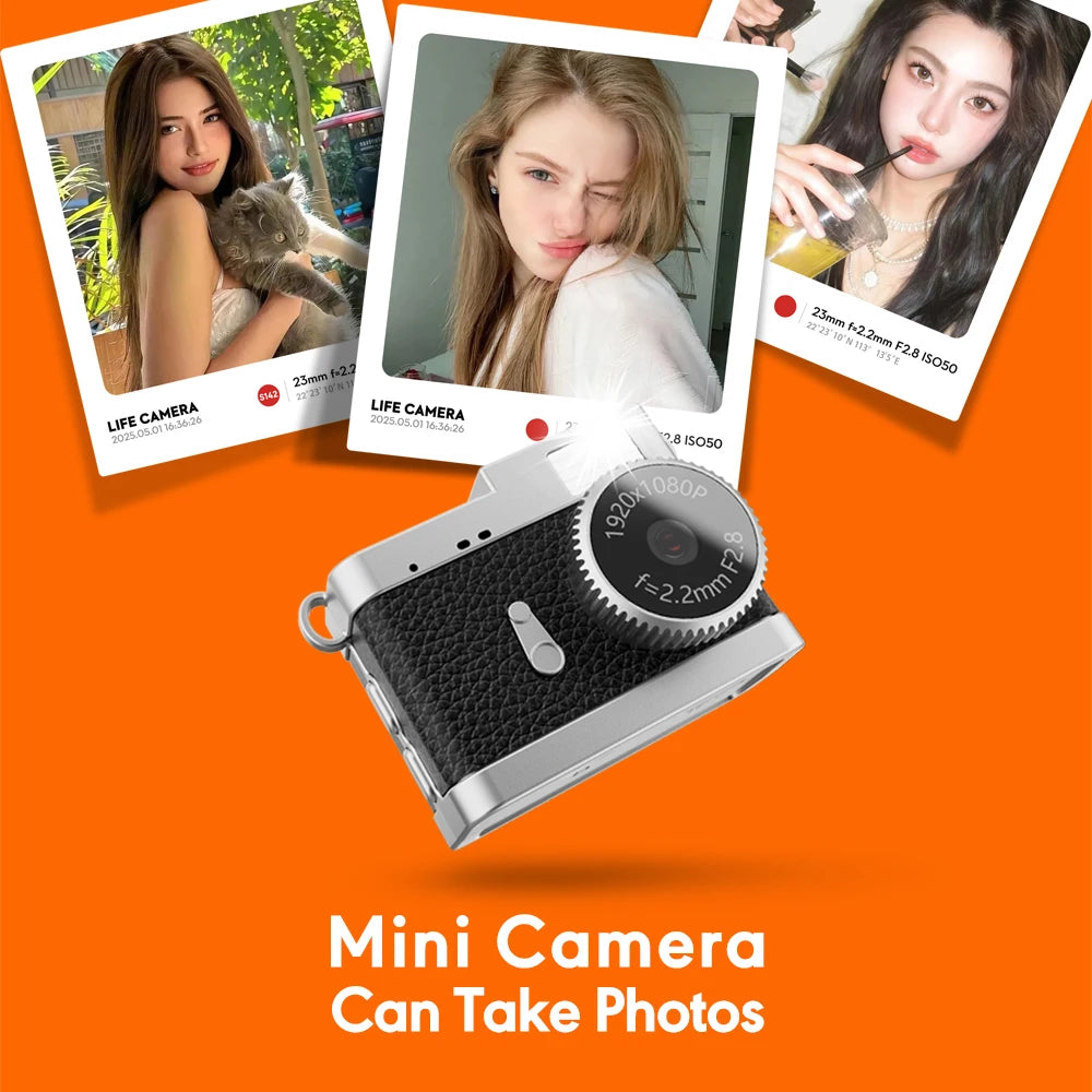 Mini Keychain Camera - 1080P Portable Mini Camcorder With Display & Loop Recording