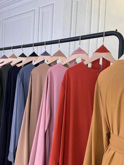 Modest Abaya Dress Ramadan Kaftan For Women | Elegant Muslim Maxi Robe