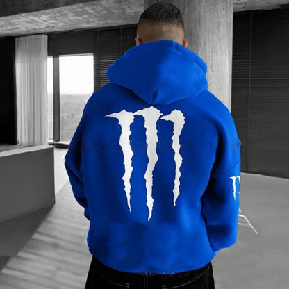 Monster Energy Hoodies – Charcoal Gray Streetwear Pullover For Men & Women