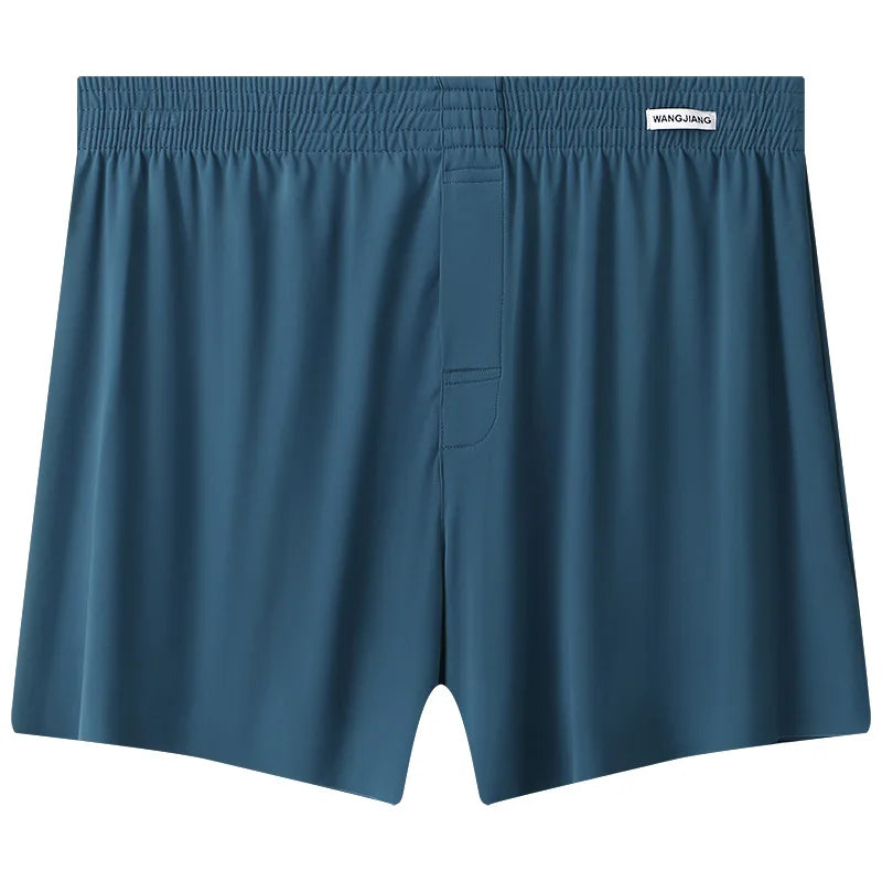 Mens Boxer Shorts Large Size - Ice Silk Breathable Sleepwear Pants | Loose Fit Boxers