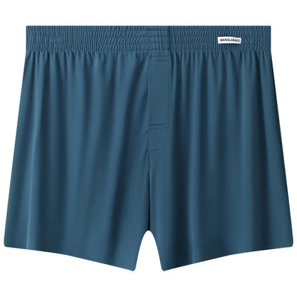 Mens Boxer Shorts Large Size - Ice Silk Breathable Sleepwear Pants | Loose Fit Boxers
