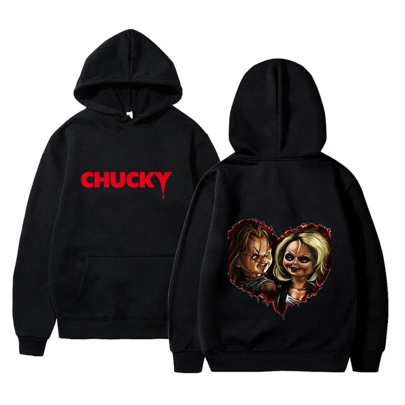 Chucky Horror Hoodie - Unisex Harajuku Hip Hop Sweatshirt for Autumn  Winter