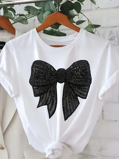 Women Plus Size T-Shirt – Graphic Short Sleeve | Loose Fit Tee | Breathable Cotton Shirt