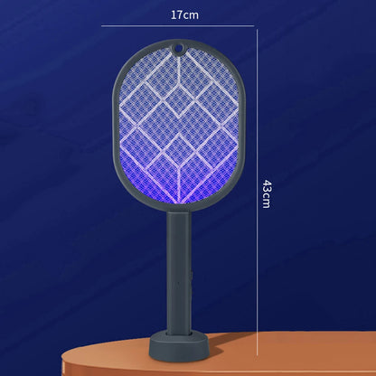 Electric Fly Swatter Rechargeable Electric Mosquito Killer Lamp Bug Zapper Racket Anti Mosquitoes Trap Lamp for Indoor Outdoor