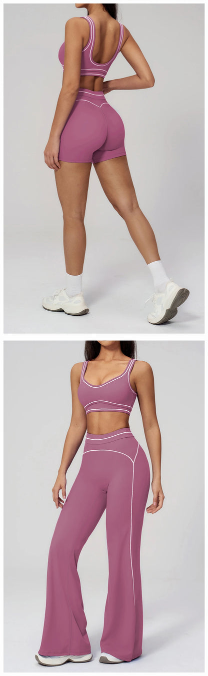 Yoga Suit 2PCS Women Tracksuits Sports Outfits Gym Clothes Running Sports Bra Suits Female Workout Yoga Clothes Athletic Wear