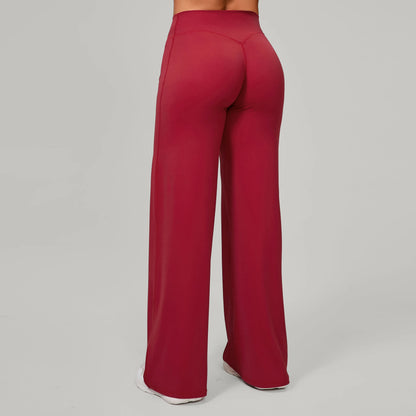 Women Yoga Pants – Soft Stretchy Fabric Full Length Leggings With Elastic Waist