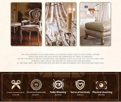 Luxury Embroidered Curtains - Vintage Style Floral Window Drapes With 3D Relief Pattern