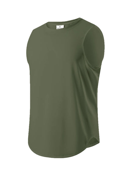 Summer Men's Fitness Basic Tank Top Quickly Dry Sport Top Running Vest Gym Fitness Sleeveless Sport Shirt Tank Tops