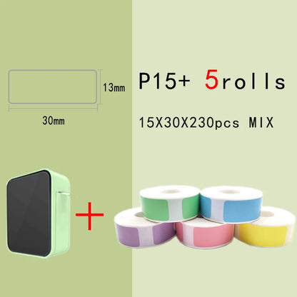 P15 Network Cable Label Printer Mini Wireless Bluetooth Labeling Machine similar as D110 Handheld Printer  Thermal  Price Label