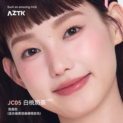 AZTK Liquid Blush Water To Powder Soft Matte Cool Toned Blusher Natural Pink Flush Long Lasting Cheek Tint Makeup