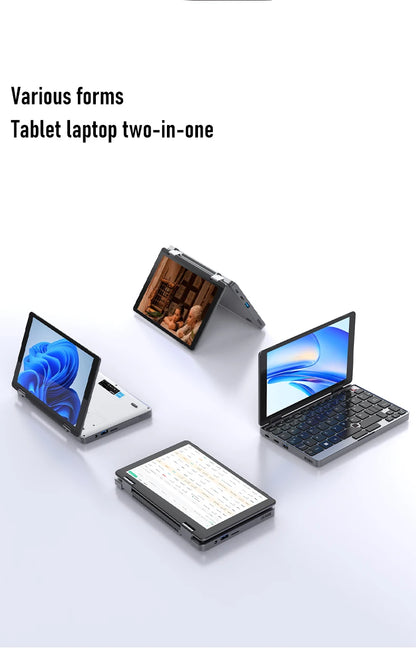 Zwide Pocket Book N8 Pro Intel I3-N305 Touch Screen 8 inch IPS 1920x1200 Pixels FHD 16GB LPDDR5 mini Notebook 360° Flip yoga