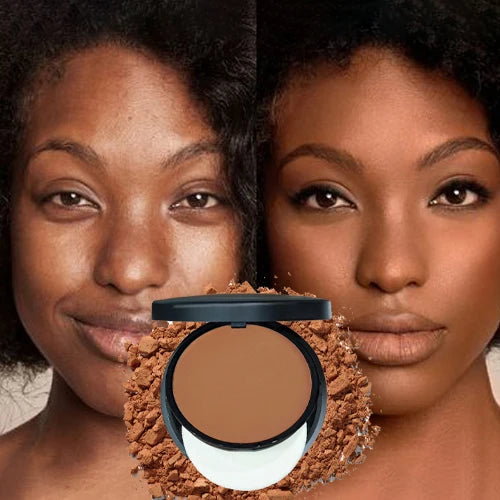 6-color Dark Powder Bronze Powder Dark Skin Foundation Oil Control Concealer Brighten The Face Create 3D Highlight Shadow Makeup