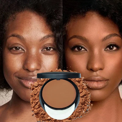 6-color Dark Powder Bronze Powder Dark Skin Foundation Oil Control Concealer Brighten The Face Create 3D Highlight Shadow Makeup