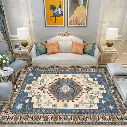 Velvet Carpet - Nordic Moroccan Style Crystal Velvet Rug | Dirt Resistant, Washable & Non Slip