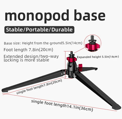 BEXIN Lightweight Monopod Aluminium DSLR Camera Tripod Camera Mount Adapter Support Monopod For Nikon Sony Camera