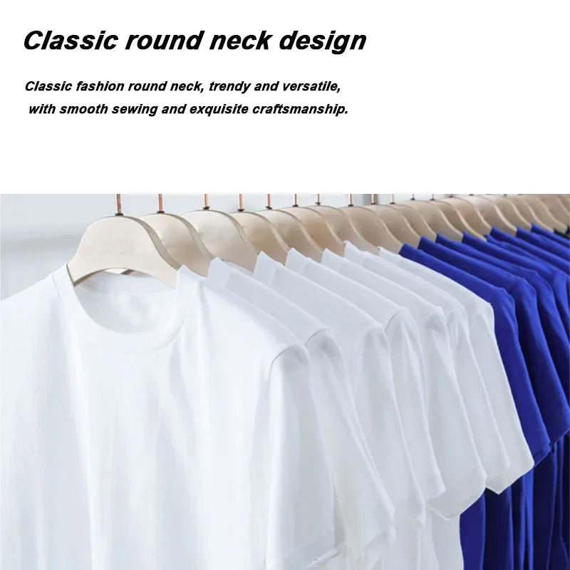 Summer Men High Quality T-shirt Cotton Blend Funny Design Astronaut Printing for Men Loose Top Cool Casual Tshirt Male Shirts