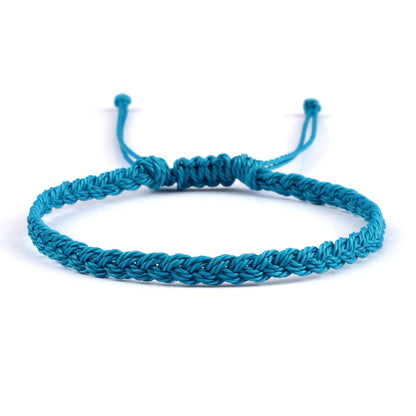 Handmade Braided Bracelets - Adjustable Waxed Thread Charm Jewelry for Men  Women