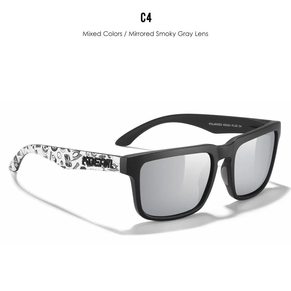 Polarized Photochromic Sunglasses - Men's Square Oversized UV400 Fashion Shades