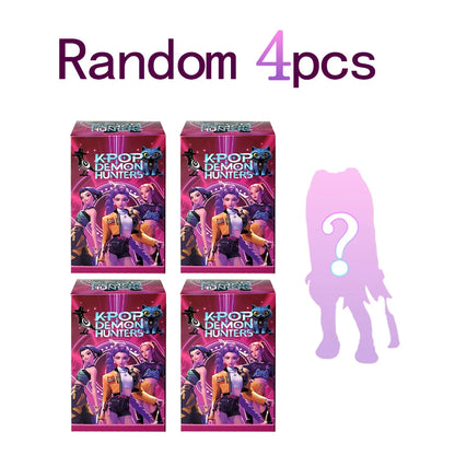 2025 Hot Anime KPop Devil Hunter Doll Vinyl Toy Rumi Mira Zoi Character Vinyl Mask Blind Box Ornament Toy Birthday Gift