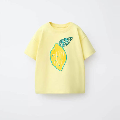Printed Cartoon T-shirt For Kids Clothing Summer Costume Simple Fashion Baby Girl And Boy Short Sleeve Tees Tops Children Tshirt