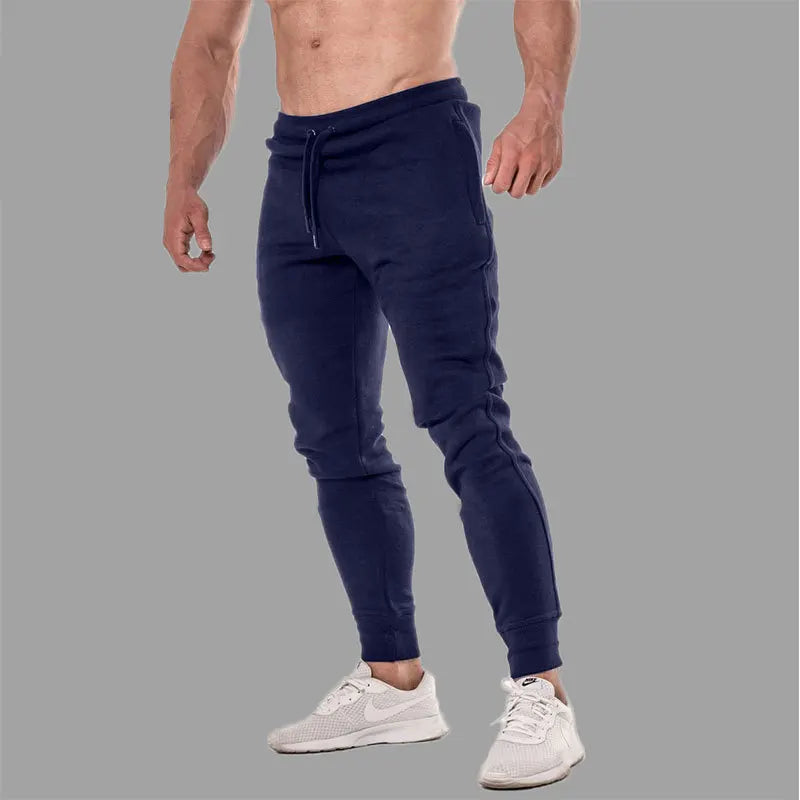 Men Jogger Pants – Slim Fit Sweatpants with Drawstring for Running & Fitness
